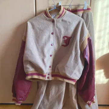 jouetie 바시티 자켓 스커트 셋업 세트