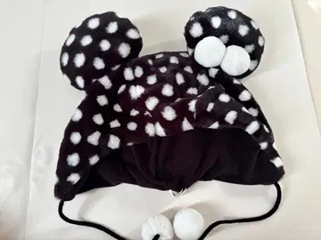 미니 모자 디즈니랜드 폼폼 도트 머리 장식