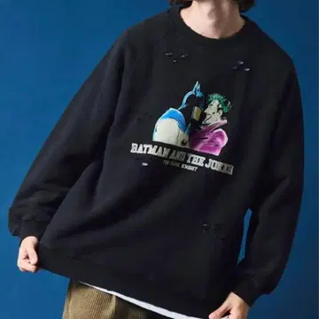 freak's store 배트맨&조커 빅 실루엣 맨투맨