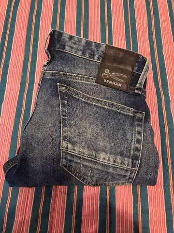 DENHAM 스키니 데님 다크 블루