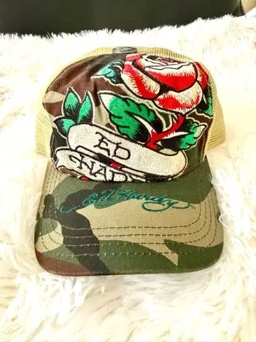 [새상품] Ed Hardy 에드하디 카모플라쥬 메쉬 캡 55cm