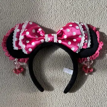 디즈니 머리띠 미니 귀찌 핑크 단종품