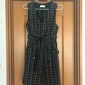 An Mille 슬리브리스 체크 원피스 F