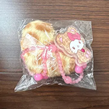 헬로키티 갸루곰 디자인 스트랩 레오파드 무늬 새상품
