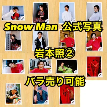 Snow Man 공식 사진 이와모토 테루 2 낱개 판매 가능