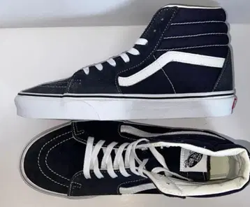 VANS Sk8-Hi 네이비/화이트 27cm US 9.0