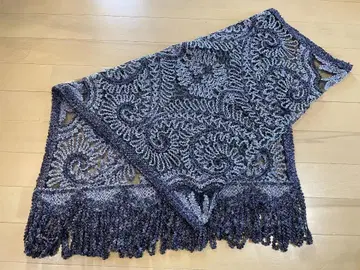 1 여성용 스톨/숄 그레이 실크 MUGETSU (무월) 미사용 새상품