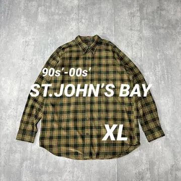 90s'-00s' ST.JOHN'S BAY 버튼다운 코튼 트윌 셔츠