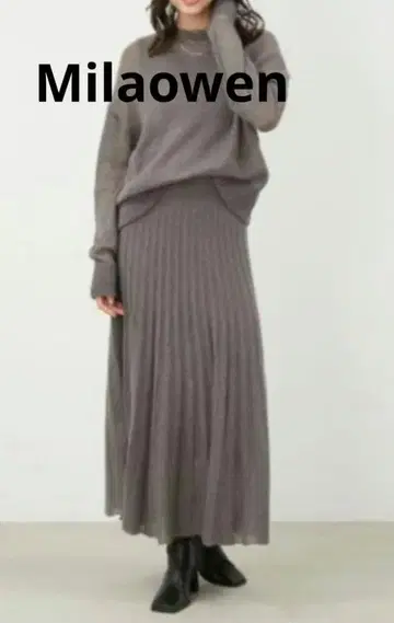 Milia Owen 모헤어 풀오버 코디네이트 원피스