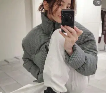 TODAYFUL 체크 던 재킷 민트