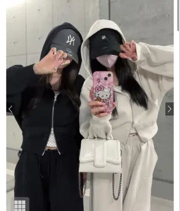 더블 지퍼 후드티 x 2Way 와이드 팬츠 맨투맨 셋업 [tu1858]