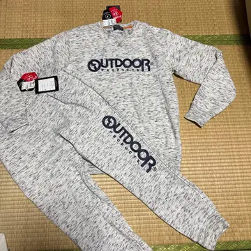 미사용 새상품 [ OUTDOOR ] 속기모 맨투맨 상하의 셋업