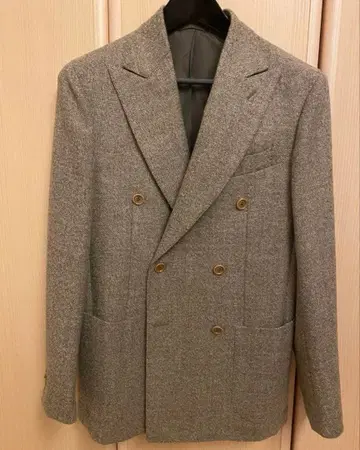 데페트릴로 미사용 더블 자켓 46 VESUVIO 베이지