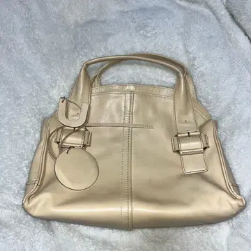 ungaro 베이지 가죽 핸드백