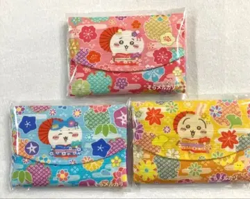 지역 한정 교토 마이코 티슈 케이스 치이카와 하치와레 토끼 3점 세트