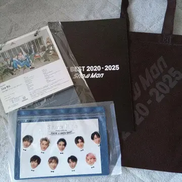 [4세트] SnowMan 달력 파우치 토트백 페이스 카드