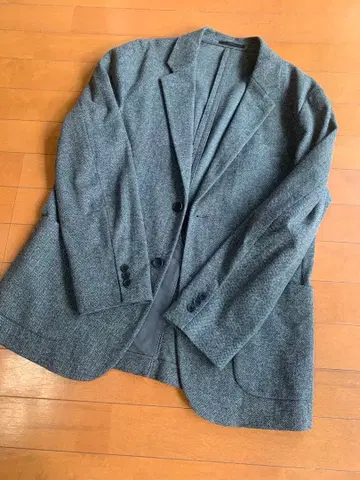 유니클로 헤링본 울 자켓