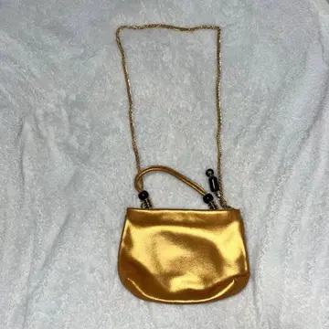 망지아멜리 골드 숄더백