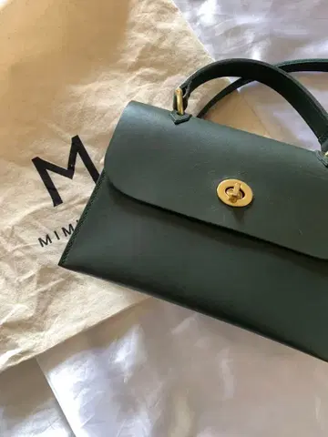 MIMI 다크 그린 숄더백