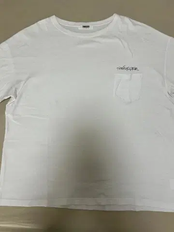 [ 인기 ] SWAGGER 스와거 포켓 티셔츠 로고 프린트 화이트 3