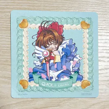 카드캡터 사쿠라 Q-pot cafe 콜라보 코스터 스카이블루