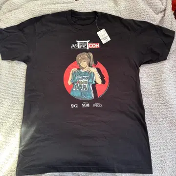 애니메이션 네이비 T셔츠 블랙 2G VCM PARCO XL