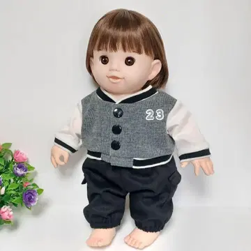 포포짱 의류 32CM 바시티 자켓 & 카고 팬츠 핸드메이드