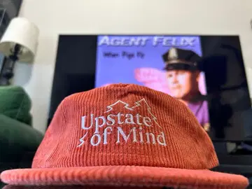 USA Upstate of Mind 캠핑 코듀로이 캡 오렌지