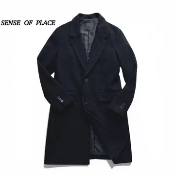 센스 오브 플레이스 체스터 코트 [ M ] 울 혼방 남성용 블랙