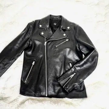 [새상품급] FRAMeWORK 램 가죽 천연 가죽 더블 라이더 자켓 36