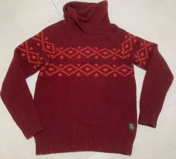 scotch&soda super knit 노르딕 무늬 하이넥 M