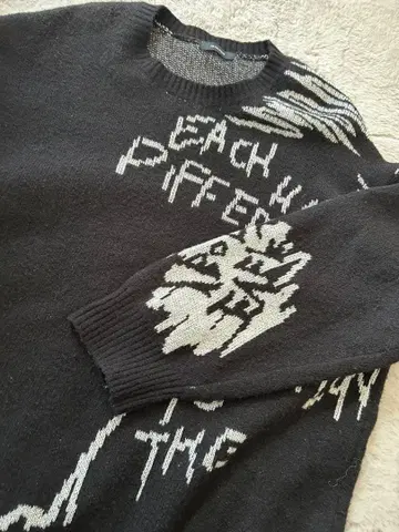 JEANASIS 그래픽 니트 스웨터