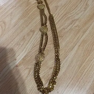 S1231.13 골드 체인 목걸이 라운드 모티브