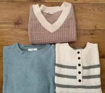 니트 스웨터 3개 세트