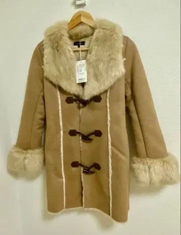 리엔다 베이지 무스탕 코트 S