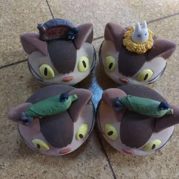 이웃집 토토로 고양이 버스 캡슐 토이 4체 세트