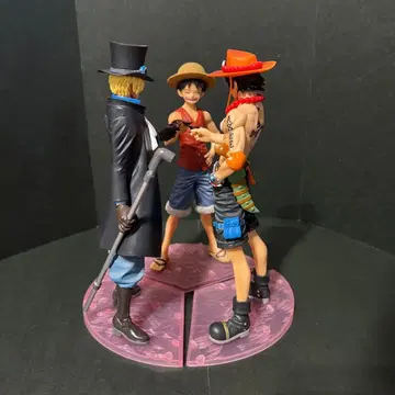 원피스 꿈의 한 장 형제의 의 잔 루피&에이스&사보 피규어 3체 세트