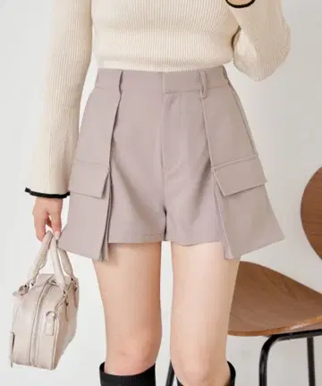 택 포함 Chico 카고 포켓 미니 치마바지