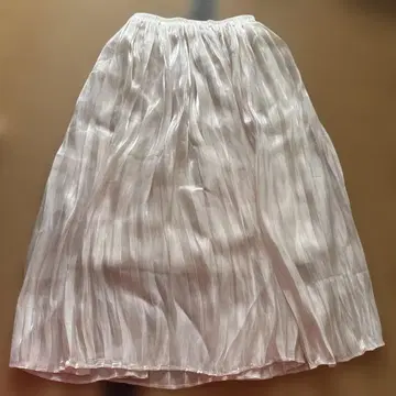 플리츠 롱 스커트