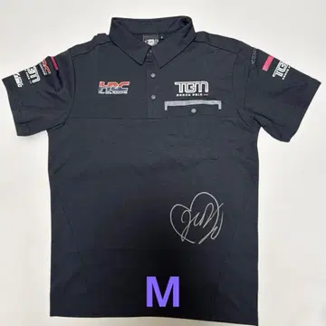 노다 주주 선수 TGM 팀 피케 셔츠 JUJU 친필 사인 포함 M 사이즈