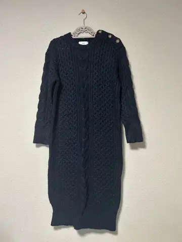 AVAN LILY 네이비 니트 원피스 프리 사이즈