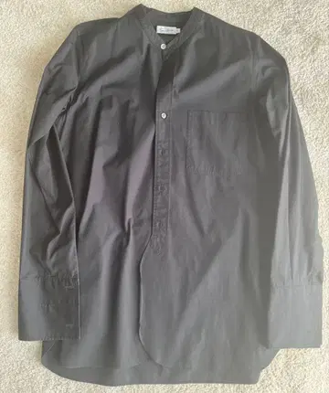 Sans limite 스탠드 카라 셔츠 블랙 사이즈 0