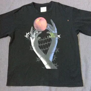 샤리프 SHAREEF 사과T셔츠 사과T셔츠 사과 프린트 레트로