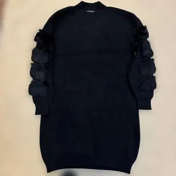 Canina Luce 블랙 퍼 포함 스웨터