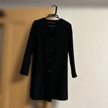 블랙 롱 코트 사이즈 FREE