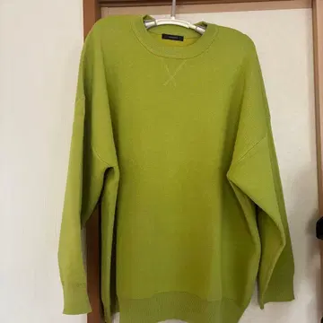 JEANASIS 그린 니트 긴팔 스웨터