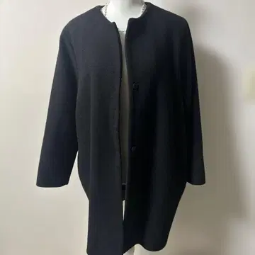 블랙 롱 코트 사이즈 L