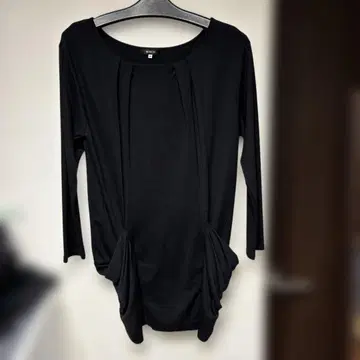 BOSCI 블랙 튜닉 긴팔