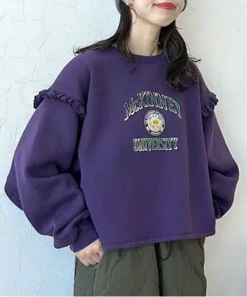 McKinney University 프릴 맨투맨 nikoand -