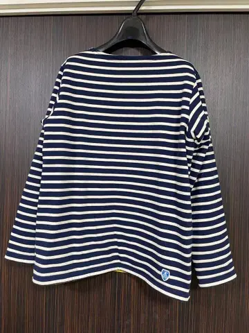 오르시발 스트라이프 긴팔 티셔츠 네이비/화이트